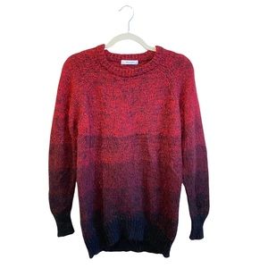 REVOLVE Moussy Vintage Red Ombre Mohair Acrylic Blend Sweater Size: Small